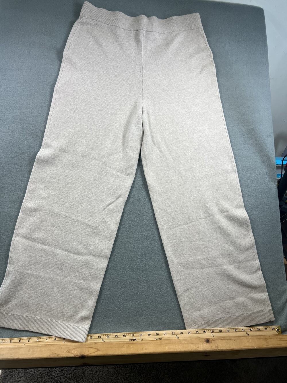 Ann Taylor Beige Wide Leg Pants for Women, Size X-Large